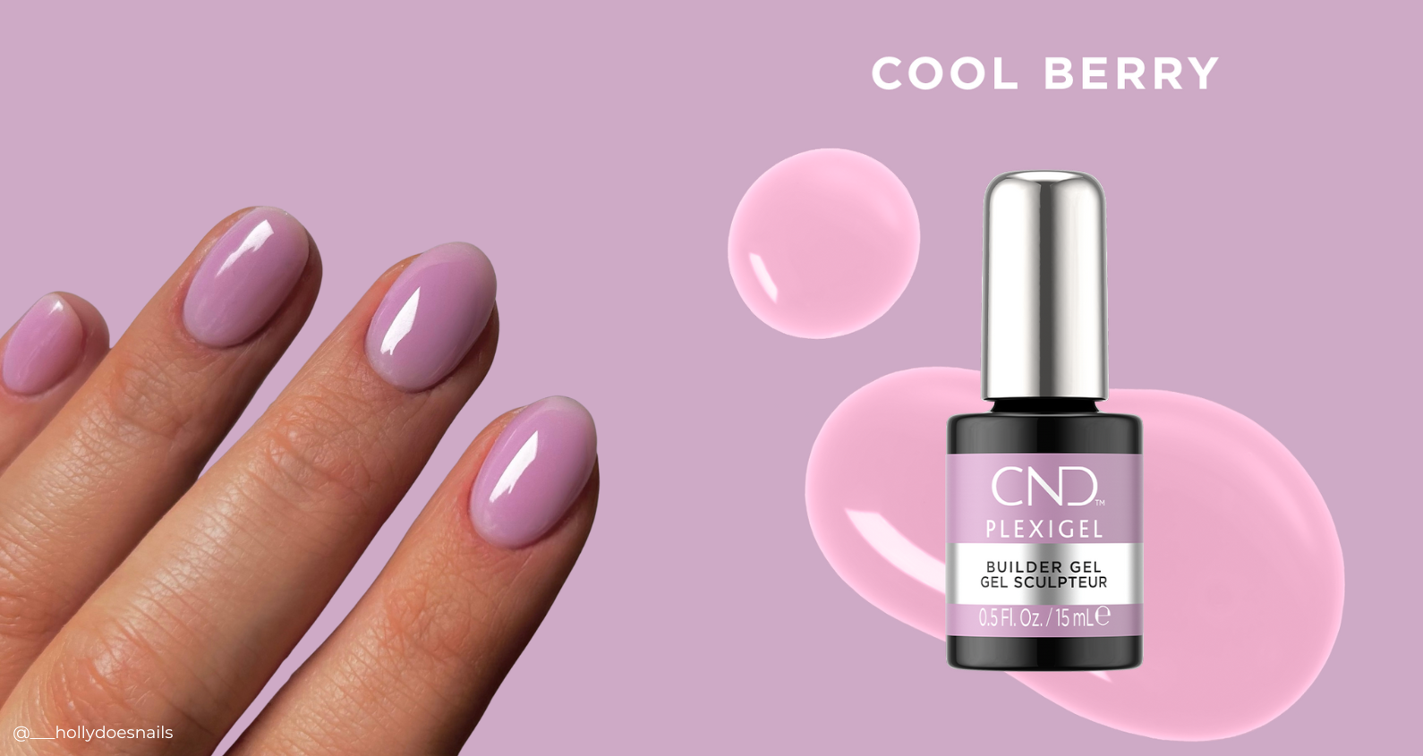 CND PLEXIGEL Builder in a bottle. Berry builder gel