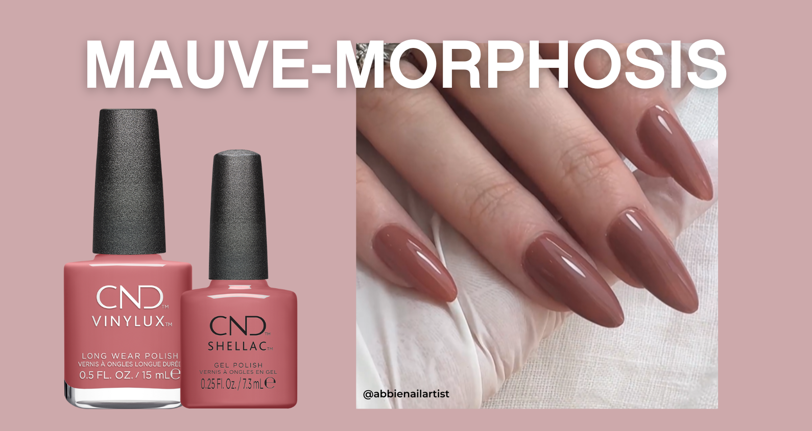 mauve nude CND gel polish autumn nails