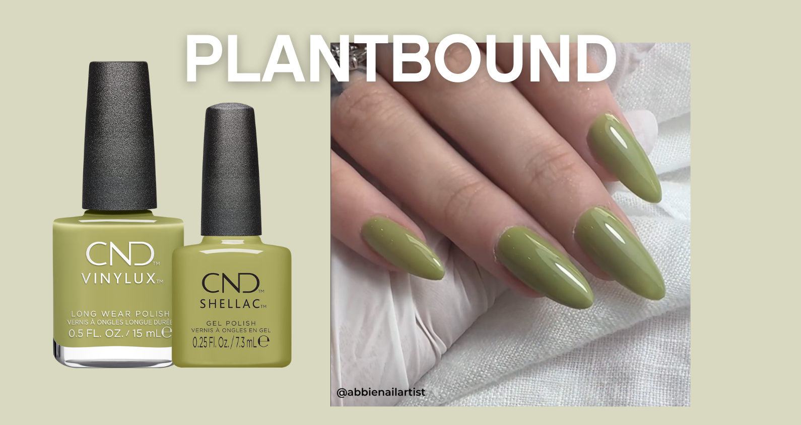 sage green CND gel polish autumn nails