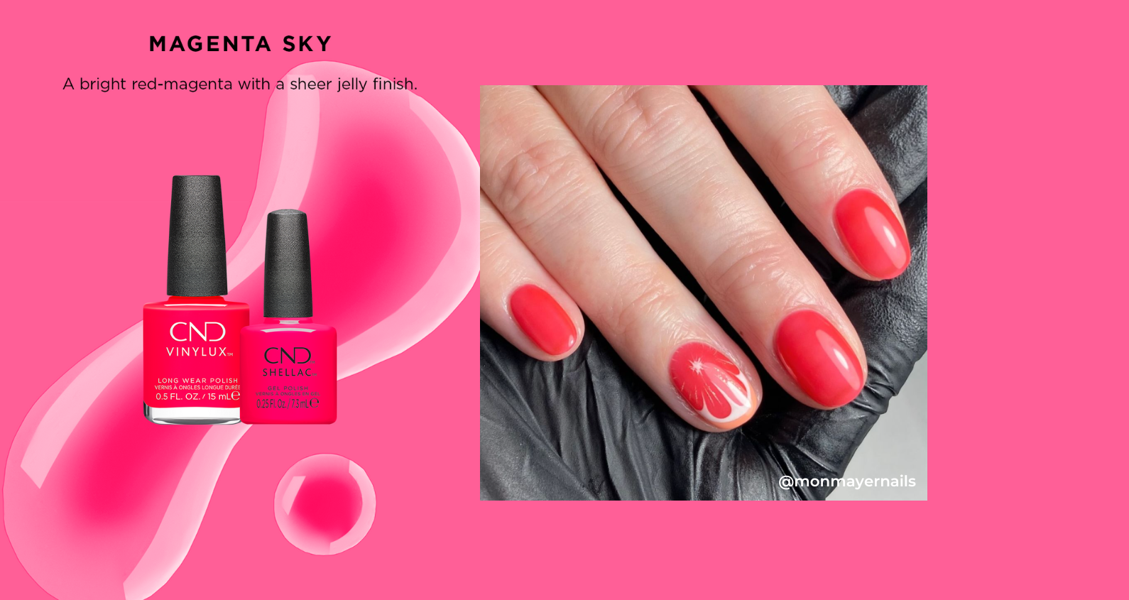 jelly nails pink cnd shellac gel polish 