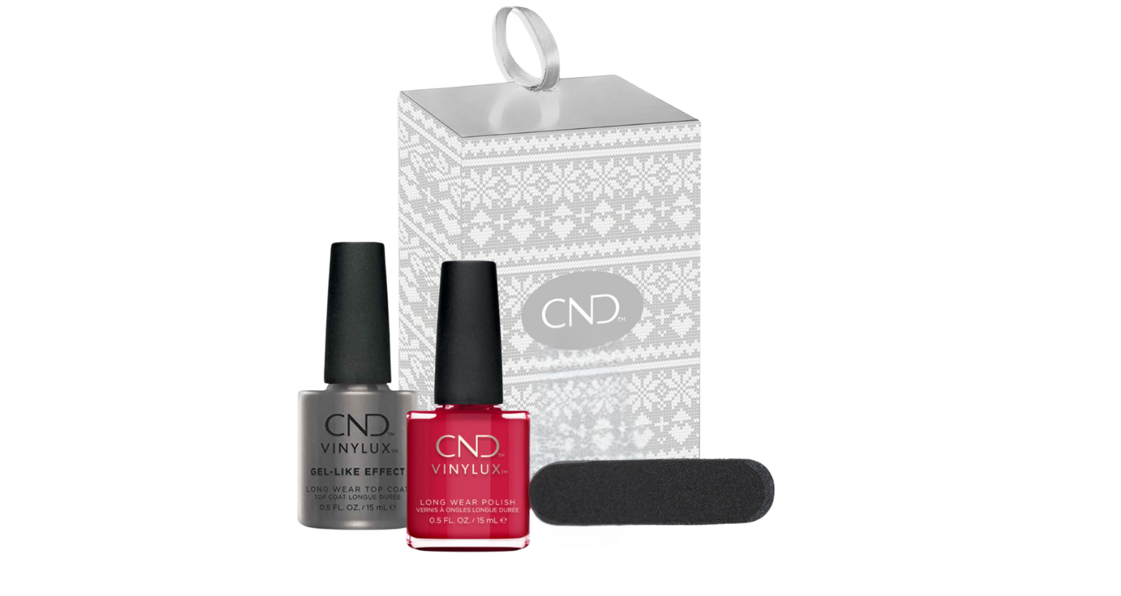 Manicure nail polish bauble christmas gift, salon retail ideas