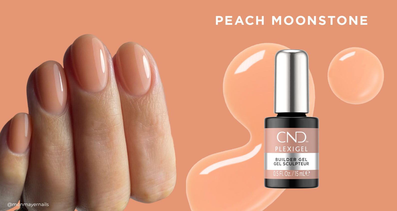 CND PLEXIGEL Builder in a bottle. Peach builder gel