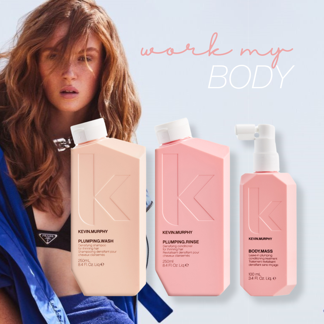 KEVIN.MURPHY Work My Body - PLUMPING.WASH + RINSE and BODY.MASS